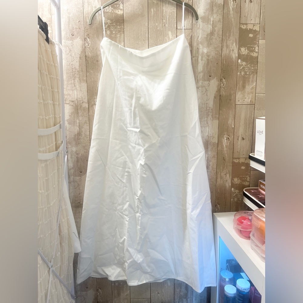 Commense Cotton & Linen Solid Maxi Skirt - Picture 11 of 13